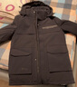 羅蒙（ROMON）鵝絨羽絨服男中長(cháng)款可拆連帽冬季保暖外套中老年高端休閑羽絨服 曬單實(shí)拍圖