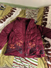 鴨鴨（YAYA）中老年羽絨服女奶奶冬裝60歲70老太太婚宴衣服媽媽裝加厚外套 紫紅色 2XL 曬單實(shí)拍圖