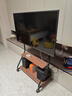 貝石 移動(dòng)電視支架藝術(shù)電視支架落地電視推車(chē)適用于索尼海信華為創(chuàng  )維等電視通用電視掛架子 【42-75英寸輕奢黑】雙層加厚木板/帶洞洞板 曬單實(shí)拍圖