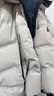 鴨鴨（YAYA）【大師裁剪系列】羽絨服女士短款2025年冬季新款時(shí)尚保暖泡芙外套 米灰色 M /160 曬單實(shí)拍圖