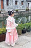 玫初莎拜年服女童漢服連衣裙冬裝加絨加厚仙女孩古裝冬款兒童套裝裙子 H188粉色夾棉+發(fā)夾+毛領(lǐng) 加厚 130 【建議身高125cm左右】 曬單實(shí)拍圖