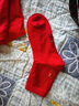 浪莎紅襪子本命年馬年女純棉過(guò)年結婚情侶棉新年禮物2026 紅色 2雙 均碼 100%棉踩小人女襪 曬單實(shí)拍圖