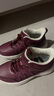 足力健中老年冬季加絨爸媽鞋輕快輕便保暖鞋25932021J 酒紅-女款 38 曬單實(shí)拍圖