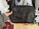 BOYCLN品牌 單肩包男 簡(jiǎn)約純色迷你小背包真皮休閑斜挎包牛皮通勤小挎包 黑色 曬單實(shí)拍圖