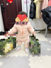 童泰（TONGTAI）嬰兒羽絨連體衣冬季女寶寶衣服女童外出連帽哈衣可愛(ài)鴨絨爬服 粉色 90 曬單實(shí)拍圖