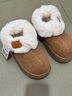 JIOESC加絨棉鞋冬季女款勃肯鞋加絨雪地靴外穿室外家居保暖卡通小熊新款 棕色38-39 （適合37-38的腳） 曬單實(shí)拍圖