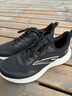 安踏晴空丨休閑運動(dòng)鞋男舒適輕便休閑鞋百搭薄底通勤徒步鞋跑鞋男 基礎黑/紙莎白-4 41 （男8） 曬單實(shí)拍圖