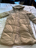 播商場(chǎng)同款白鵝絨連帽中長(cháng)款羽絨服女24冬新款保暖外套BDR4RD3536 O70吟芽 M 曬單實(shí)拍圖