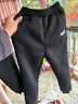 小豬班納兒童冬季褲子2025新款男童加絨加厚運動(dòng)褲女童冬裝休閑褲保暖長(cháng)褲 曬單實(shí)拍圖