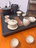 烏金石茶盤(pán)家用整套茶具套裝辦公室功夫泡茶器全套茶海臺茶壺茶杯 觀(guān)山電器茶盤(pán)+汝窯茶具 曬單實(shí)拍圖