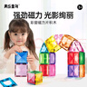 美樂(lè )童年磁力片積木光影彩窗磁性磁吸玩具3-6歲男孩女孩生日禮物禮盒 曬單實(shí)拍圖