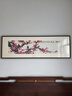 弘舍新中式客廳裝飾畫(huà)手繪梅花沙發(fā)背景墻壁畫(huà)臥室床頭掛畫(huà)書(shū)房國畫(huà) 雅致胡桃 喜鵲登梅A款 魯班尺吉數尺寸：寬168*高48cm 曬單實(shí)拍圖