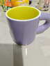 顏值控馬克杯子ins高顏值大容量陶瓷水杯撞色奶油家用馬卡龍杯子 奶油杯紫色 曬單實(shí)拍圖