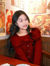 名芮珊本命年馬年女衣服2026感愛(ài)心扣新年紅色毛衣女裝mm秋冬 紅色 M 【80-100斤】 曬單實(shí)拍圖