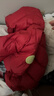 嘟嘟家[杜邦三防]兒童羽絨服冬季寶寶加厚外套男童防寒服冬裝衣 紅色 90 曬單實(shí)拍圖