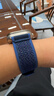 表帶哥適用蘋(píng)果手表表帶s10表帶高定款夏季透氣S11/9/8/7iwatch45/46/49MM/ultra2/3/1野徑尼龍表帶藍M/L 曬單實(shí)拍圖
