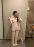 另約珊瑚絨睡衣女款秋冬季2026新款加厚保暖法蘭絨卡通可愛(ài)KT貓家居服 2655 蝴蝶結貓 M 曬單實(shí)拍圖