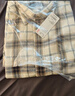 優(yōu)衣庫男女裝法蘭絨格子襯衫長(cháng)袖襯衣薄外套481225 480770 481225/30淺米色 L 曬單實(shí)拍圖