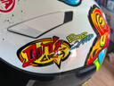 AVA鈦閃電FG摩托車(chē)頭盔玻璃鋼男女四季防霧機車(chē)賽車(chē)大尾翼全盔冬季 熱度高-涂鴉-ECE和3C認證【拍1發(fā)3】 2XL碼【適合頭圍62-63cm】 曬單實(shí)拍圖