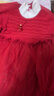 巴拉巴拉童裝女童連衣裙網(wǎng)紗針織公主紅色新年拜年服女童春裙子 曬單實(shí)拍圖