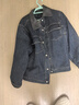 ELLE復古拼接領(lǐng)牛仔夾克女2025冬季新款寬松通勤小眾設計感短外套 牛仔藍 M 曬單實(shí)拍圖