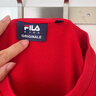 FILA斐樂(lè )兒童童裝新年款衛衣2026年春季男女童套頭紅色拜年服 曬單實(shí)拍圖