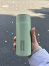 炊大皇保溫杯 雙層316不銹鋼可愛(ài)小巧水杯商務(wù)便攜保溫杯高顏值水杯 豆沙綠220ml 曬單實(shí)拍圖