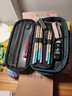 晨光(M&G)文具大容量學(xué)生筆袋 多功能文具盒鉛筆盒三層收納加厚耐磨耐臟初高中生文具袋APB932CHB 曬單實(shí)拍圖