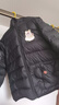 嘟嘟家【杜邦三防】?jì)和据p薄款紅色羽絨服新年冬裝女童拜年服男童 黑色 110 曬單實(shí)拍圖