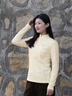 KOLON SPORT/可隆戶(hù)外吸濕速干T恤 女士S-FUNCTIONAL半拉鏈長(cháng)袖上衣 LKZT6SN026-CR 奶油白 S 160/84A 曬單實(shí)拍圖