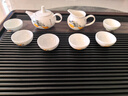 華光骨瓷茶具套裝 齊白石水墨風(fēng)功夫茶具 茶杯茶壺帶公道杯 福海祿運 曬單實(shí)拍圖