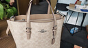 蔻馳（COACH）【品牌直供】女士MOLLIE中號斜挎手托特包CV965元旦禮物 曬單實(shí)拍圖