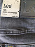 Lee【張凌赫代言】商場(chǎng)同款705標準錐形黑灰色男牛仔褲休閑潮流 黑灰色（褲長(cháng)31） 29 曬單實(shí)拍圖