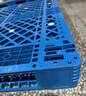 冠思爾 塑料托盤(pán)叉車(chē)托盤(pán)塑料倉庫防潮板物流墊 全新料網(wǎng)格川字藍色1200*1000*150mm 曬單實(shí)拍圖