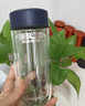 希印雙層玻璃杯男女士家用高檔帶蓋網(wǎng)泡茶水隔熱便攜茶水分離鵝蛋刻字 精品黑色雙層玻璃杯230ml 曬單實(shí)拍圖
