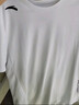 安踏速干t恤短袖男薄款2026夏季款冰絲速干衣圓領(lǐng)半袖跑步健身服 肩標款-1純凈白【冰絲速干】 L (175) 適合120-140斤 曬單實(shí)拍圖