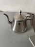 蘭琦歐加厚316不銹鋼茶壺泡花茶壺燒水壺帶濾網(wǎng)酒店餐廳飯店家用電磁爐 1.0L不銹鋼色 曬單實(shí)拍圖