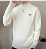 JEEP SPIRIT吉普毛衣男秋冬季半高領(lǐng)針織衫男外套線(xiàn)衣打底衫 白色 XL  曬單實(shí)拍圖