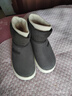 大嘴猴（paul frank）棉鞋子男冬季雪地靴保暖家居鞋戶(hù)外包跟加絨男靴棉拖鞋女鞋 綠灰色 44-45 適合43-44 曬單實(shí)拍圖