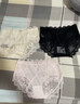 歐迪芬法式純欲緞面蕾絲女士?jì)妊澟愿幸志抟d薄加肥大碼三角短褲頭 曬單實(shí)拍圖