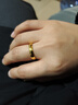 周六福（ZLF）  黃金戒指女光面足金999活口光圈女戒 計價(jià) 17號-4.3g 曬單實(shí)拍圖