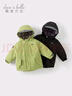 戴維貝拉（DAVE＆BELLA）女童羽絨服男童90絨保暖羽絨衣兒童冬裝幼兒新年寶寶冬季外出服 科技黑DB16448-A 130 cm（建議身高120-130cm） 曬單實(shí)拍圖