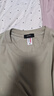 凡客誠品（VANCL）男女款精梳棉長(cháng)袖純棉T恤圓領(lǐng)長(cháng)袖面料舒適親膚 灰綠色 XL /120-140斤 曬單實(shí)拍圖