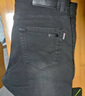 啄木鳥(niǎo)牛仔褲男士2026春秋加絨款彈力修身直筒百搭黑色潮流休閑長(cháng)褲子男 201-4H黑色 34 曬單實(shí)拍圖