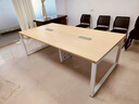 御杼企業(yè)屏風(fēng)辦公桌工位桌簡(jiǎn)約現代辦公家具2/4/6/8人位職員辦公桌 單人位+衣柜 曬單實(shí)拍圖