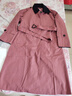 恒源祥小個(gè)子短款風(fēng)衣女秋季翻駁領(lǐng)氣質(zhì)設計感通勤炸街英倫風(fēng)外套清倉 HQ21C12玫紅 L /170 曬單實(shí)拍圖