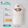 babyincoming蓓茵可新生兒包被嬰兒抱被秋冬純棉產(chǎn)房防踢被夾棉春秋外出蓋被 紅櫻桃【秋冬加厚款700g 建議5°C-15°C】95*95cm 曬單實(shí)拍圖