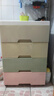 收納柜靠墻柜抽屜式夾縫柜子多層客廳柜子臥室衣物收納柜五斗柜 馬卡龍 45cm面寬 全大抽 3層【床頭收納】 曬單實(shí)拍圖