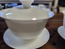 一品工坊潮州工夫茶具骨瓷蓋碗單個(gè)高檔薄胎三才泡茶碗大號不燙手陶瓷蓋碗 婉儀蓋碗-小號 曬單實(shí)拍圖