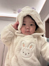 戴維貝拉（DAVE＆BELLA）嬰兒連體衣女寶寶滿(mǎn)月服保暖冬裝爬服新生兒外出服 曬單實(shí)拍圖